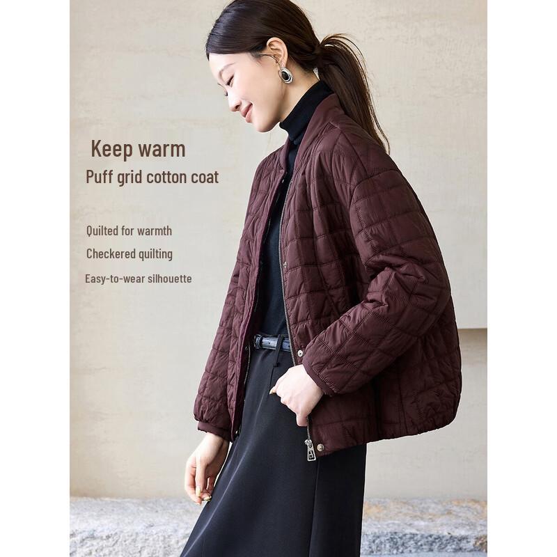 

Muhan Yimei Women s 2025 Winter Cloud Puff Short Padded Jacket L