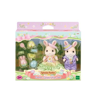 Sylvanian Family Margaret Rabbit Couple Figure Set 5691, 1 Set, Korean Popular Toys