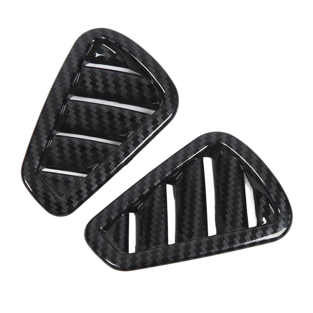 1Pair Dashboard Air Outlet Vent Cover Carbon Fiber Pattern Dashboard Side Air Vent Cover Replacement for Benz A‑Class