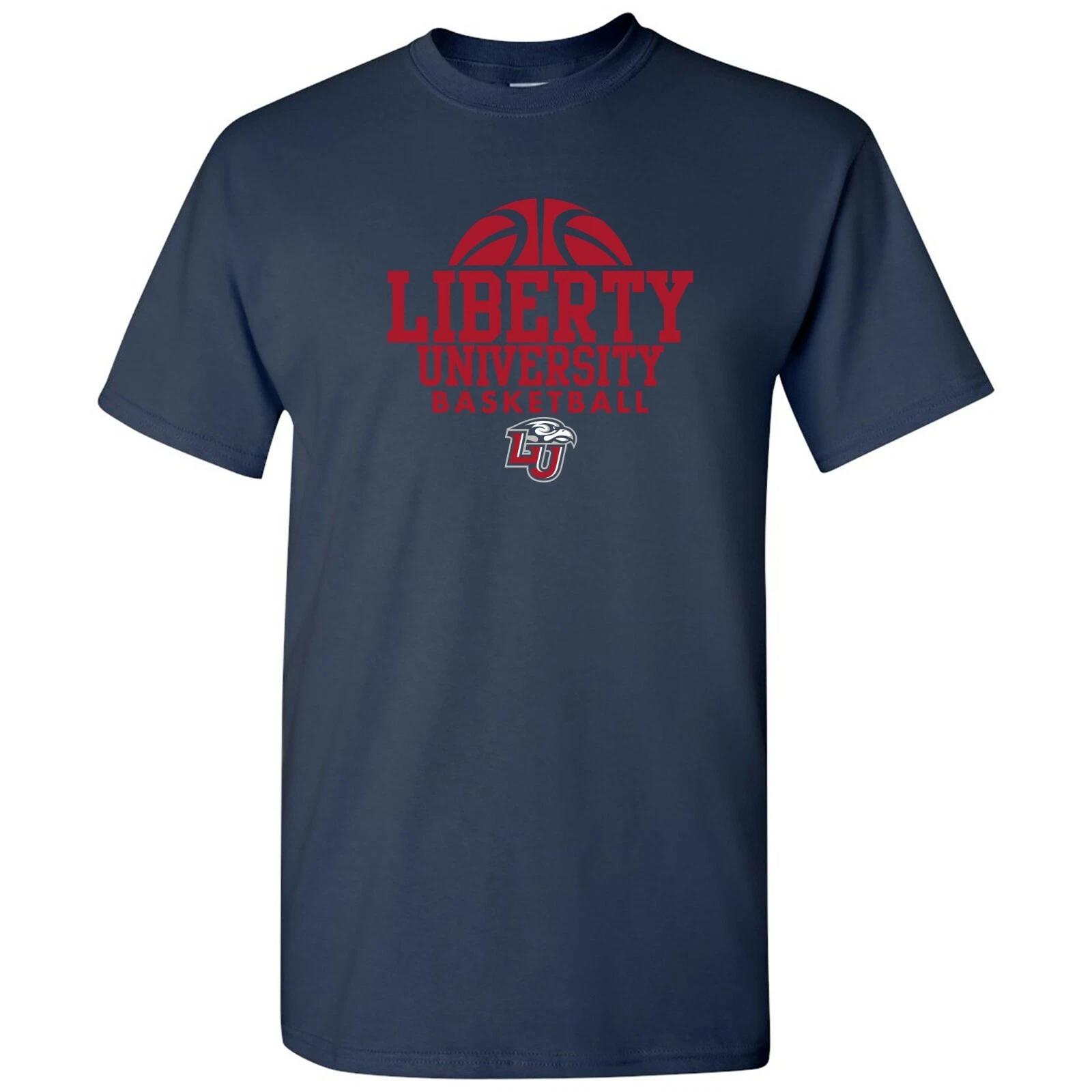 Liberty University Flames Basketball Hype Shirt - Navy 4XL