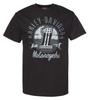 Harley-Davidson Men'S Gray Wrench Crew-Neck Cotton Short Sleeve Tee, Black (S)