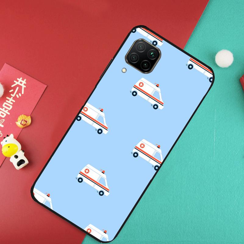 EMT EMS Ambulance For Huawei Nova Y73 Y70 Y72 Y60 Y90 Y61 Y91 8i 7i 11i 12i 12s 9 10 SE P20 P30 P40 Lite Case