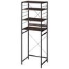 Bon Furniture Kitchen Rack Over Trash Can, 60.5cm Wide X 45.5cm Deep X 171cm High, Includes Range Stand, Two Outlets, Adjustable Shelf, and Sliding Ra