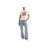 Coach X Peanuts Snoopy Signature Square Short Sleeve Regular T-Shirt Women Tops White CBF06-WHT