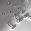 Sterling Silver Screw Ear Bone Nail Niche Premium Sense Zircon Cochlear Nail Personality Simple Diamond Earrings Earrings Women