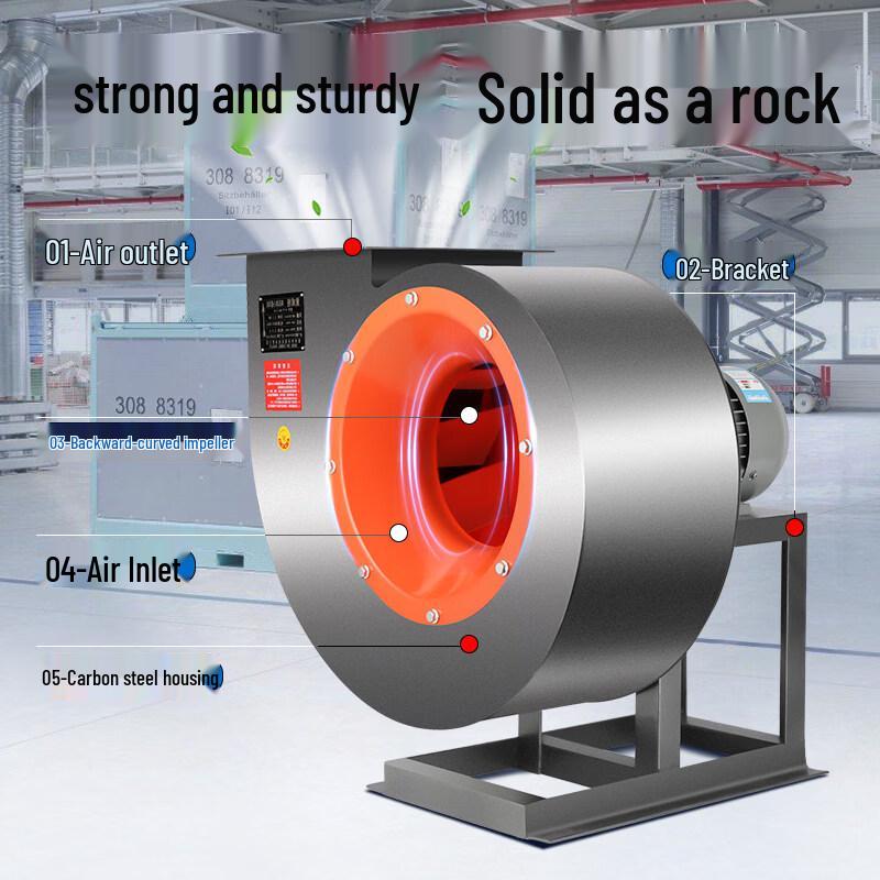 Jinglian High-Pressure Centrifugal Dust Fan CN plug (adapter included)