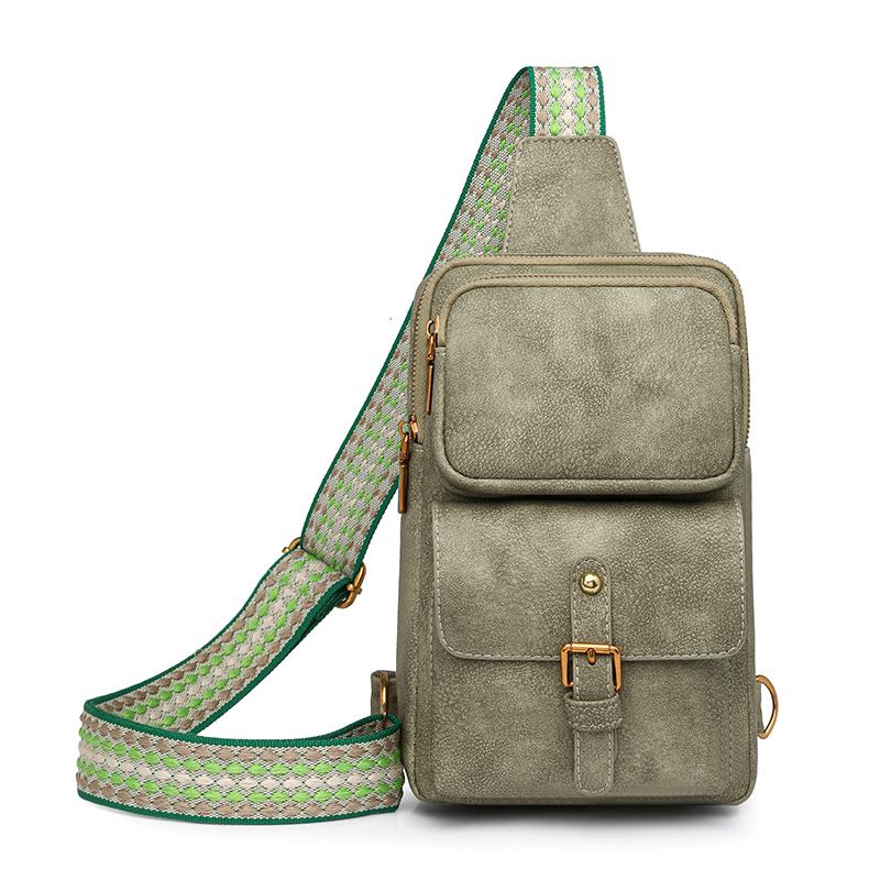 Vintage Women's Chest Bag Outdoor Large Capacity Crossbody Bag