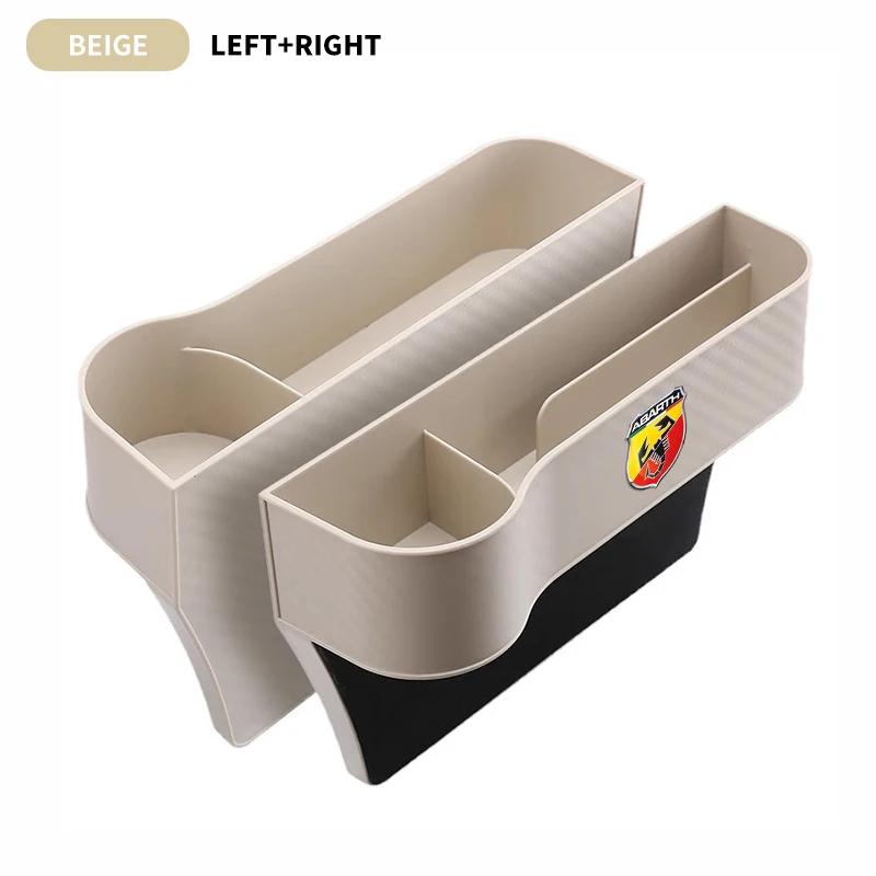 1/2PCS Car Seat Gap Water Cup Holder Universal Crevice Side Storage Box For Abarth Punto 124 125 500 Fiat Viaggio Car Accessory