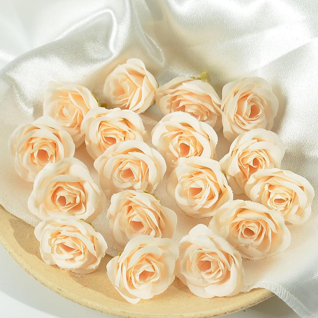 Simulation Rose Flower Heads for DIY Wedding Decor, Gift Boxes, Clothing, Wreaths, and Silk Flower Arrangements