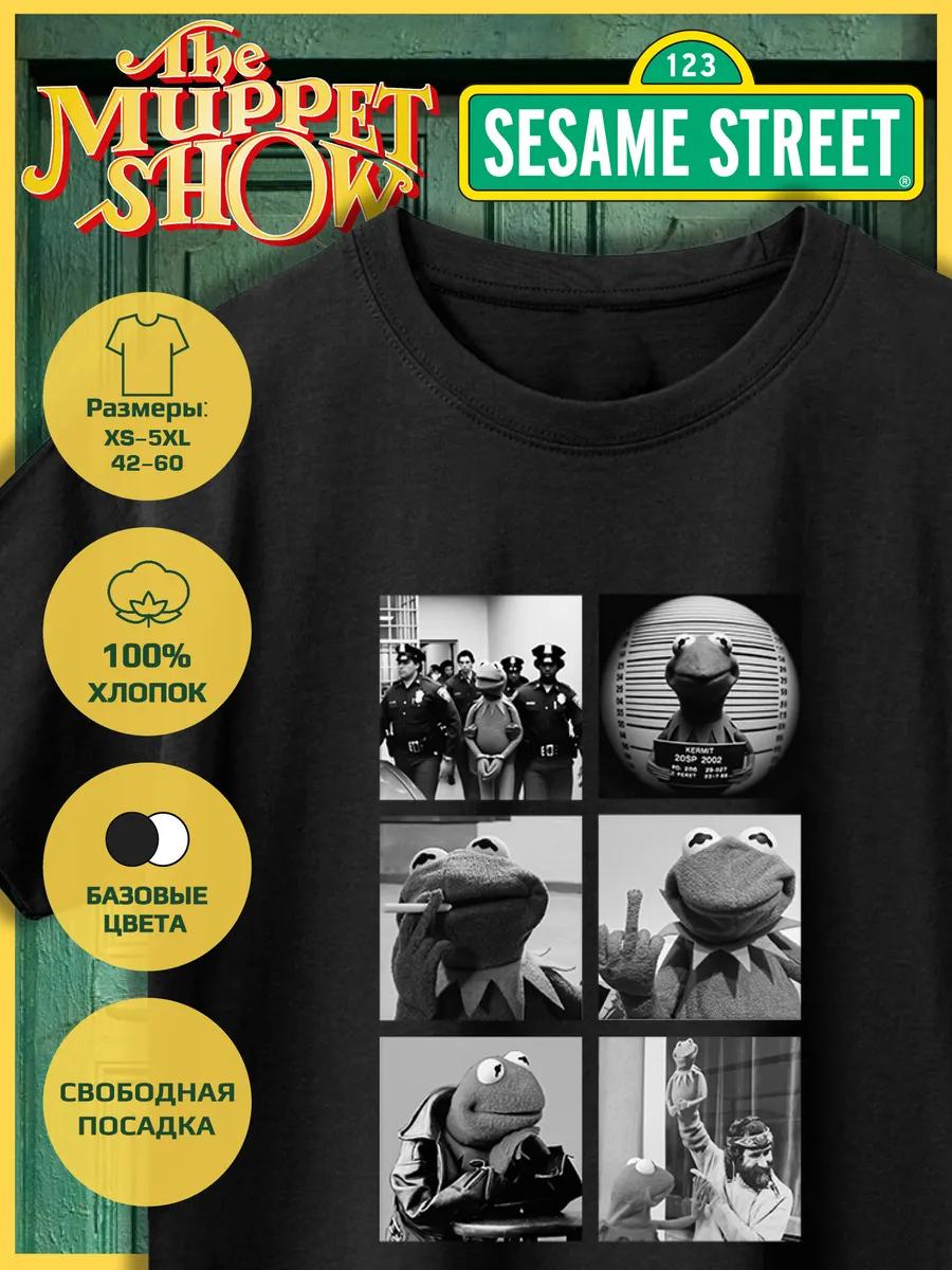 Printed T-Shirt - Sesame Street-Kermit Meme L