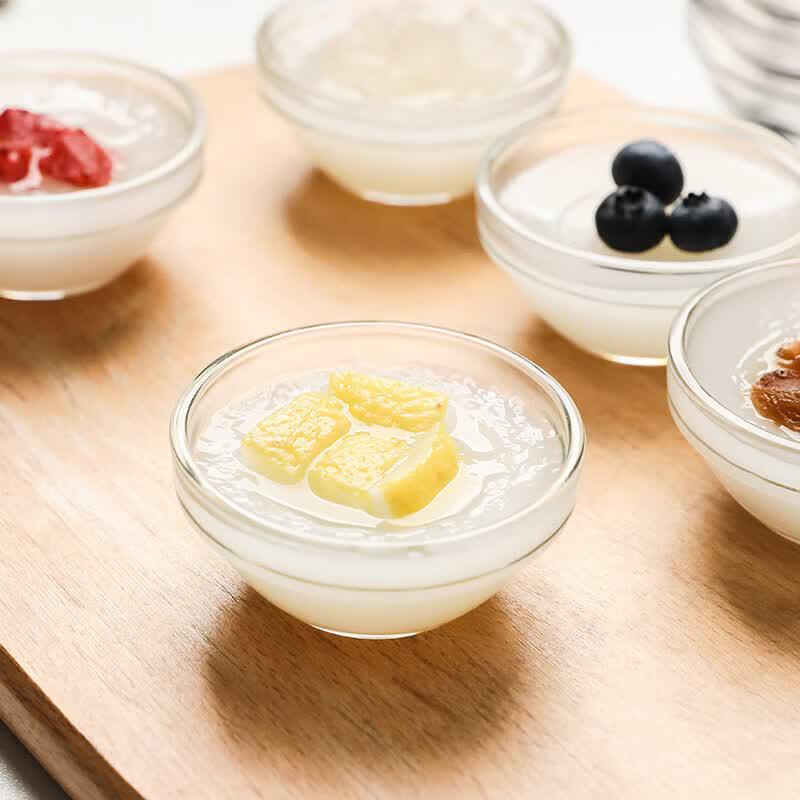 Heat-Resistant Glass Pudding & Dessert Bowl