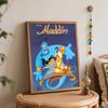Disney Aladdin Oil Paint by Numbers Painting Kit Handmade Diy Home Decor Gifts, Classic Movie Wall Art Set for Living Room Decor Wall Art