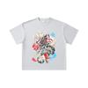 260 GSM Doppelgarn 32er Zählung 100% Baumwolle Dandadan V38 Okarun Momo Druck Unisex Schweres Baumwoll-T-Shirt