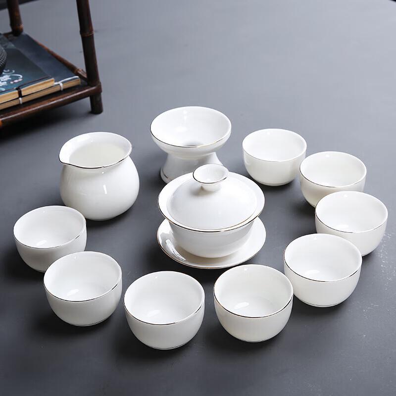 Chaxun Dehua White Porcelain Zen Tea Set