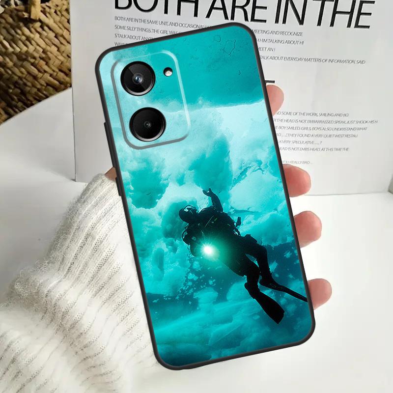 Scuba Diving For Realme GT7 Pro GT6 C75 C61 C67 C63 C71 C55 C51 C65 C53 10 11 12 13 14 15 Pro Plus Case