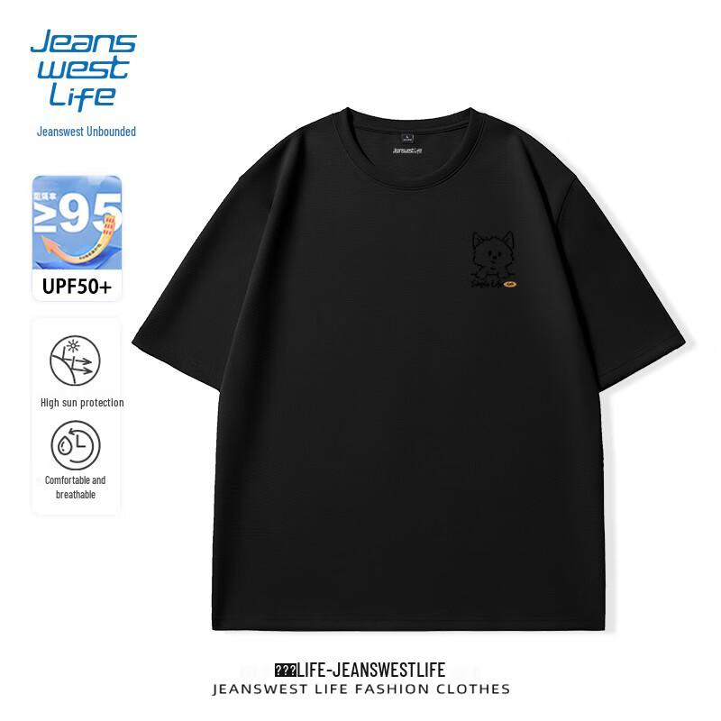 JEANSWEST LIFE Men s Cartoon UPF50+ Short Sleeve T-Shirt M