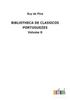 Libro Bibliotheca De Classicos Portuguezes : Volume II