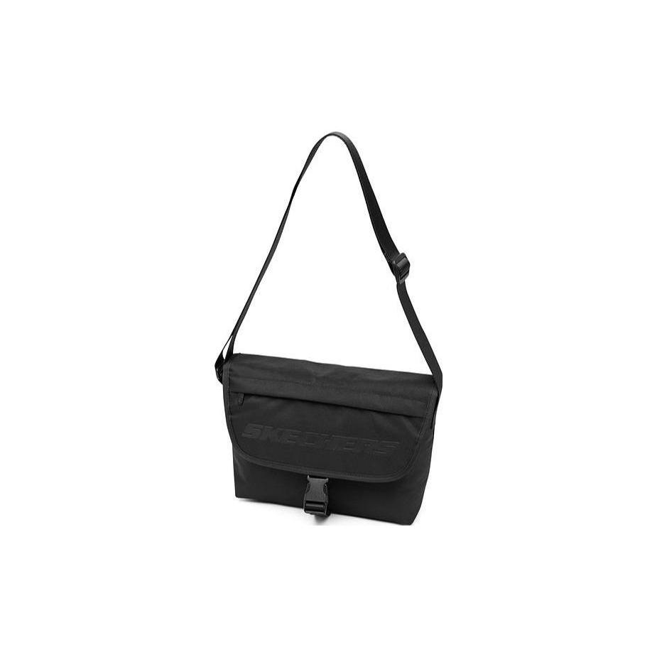 New Skechers Fabric Messenger Bag, Shoulder Bag, Crossbody Bag Regular Unisex Carbon Black L123U049-0018