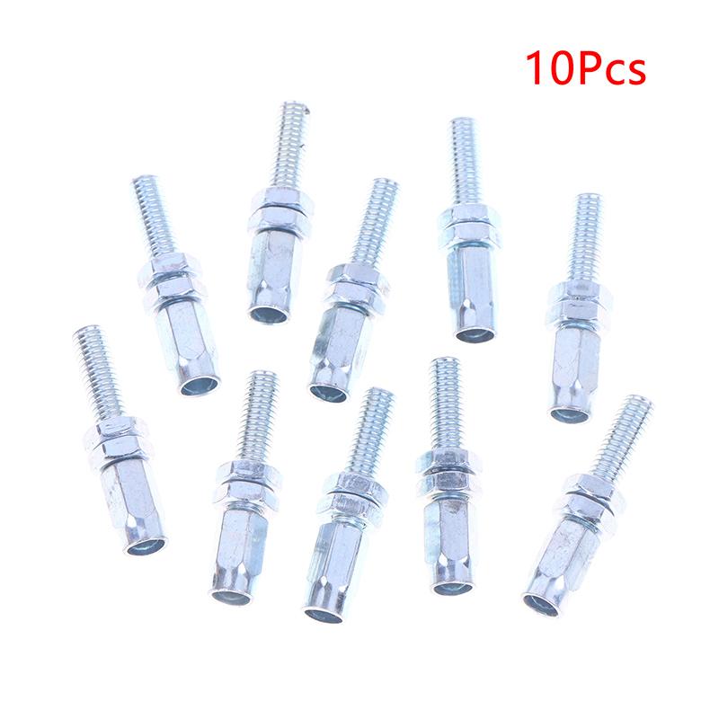 10Pcs M6 Screws Motorbike Throttle Cable Parts M6 Hollow Screw Throttle Cable Kart Throttle For Agricultural Machinery Accessori