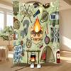 Camping-Abenteuer-Thema, Geschenk für Outdoor-Enthusiasten, Weiche kuschelige Decke, Muster mit Vintage-Campingausrüstung, Heimdekoration und Reisegebrauch, Vielseitig einsetzbar Comfo