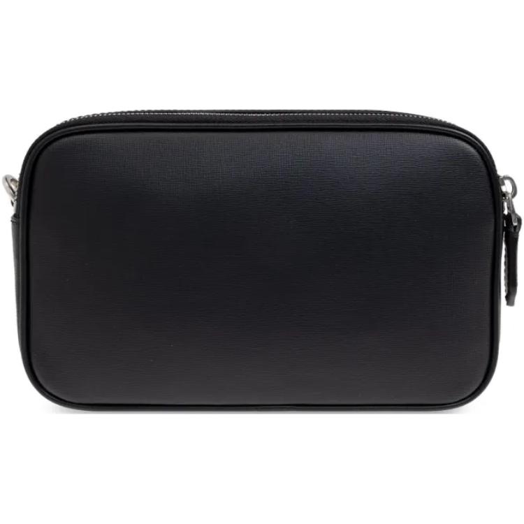 Bally Шкіряна сумка-месенджер з принтом логотипу Чоловічі сумки Чорний 6310498