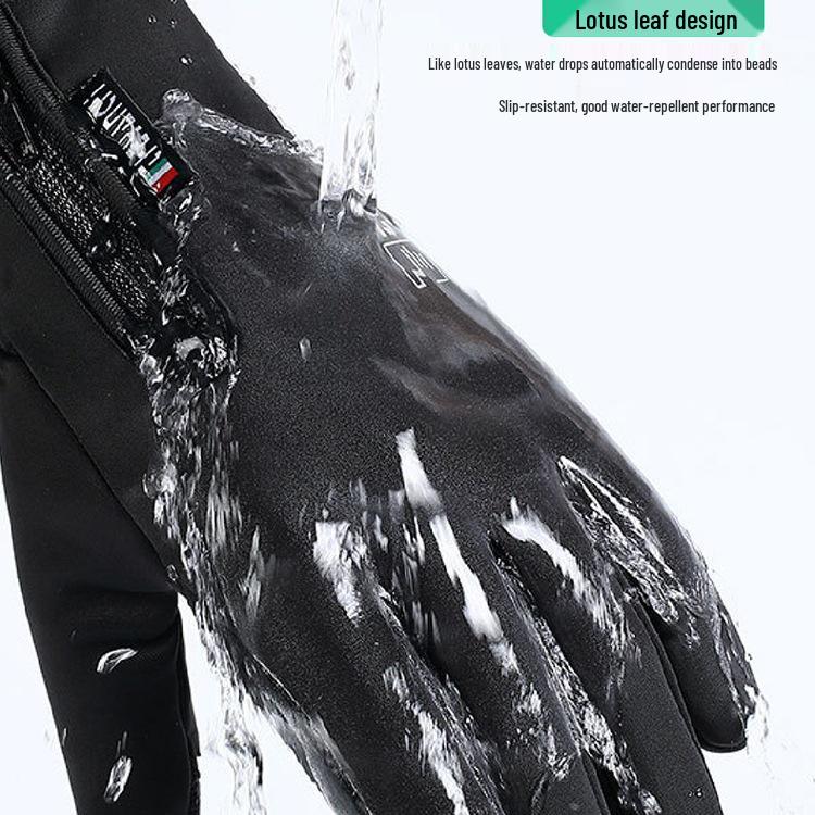 Men's Winter Fishing Gloves: Waterproof, Thorn-Proof, Fleece-Lined, Three-Fingerless Design for Ice & Cold Weather Fishing