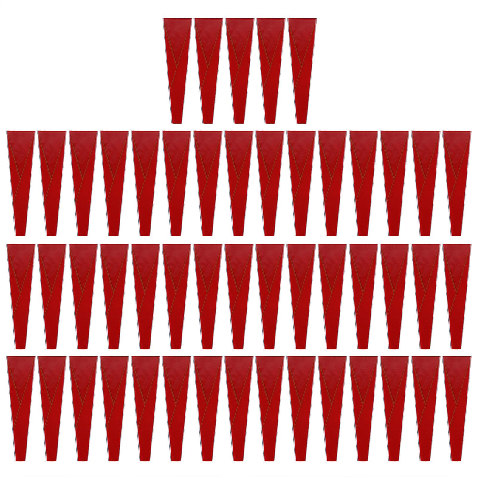 

Упаковка из 50 шт. Изысканные пакеты для упаковки цветов в виде роз, пакет для упаковки букетов, цветочные обертки для особых торжеств