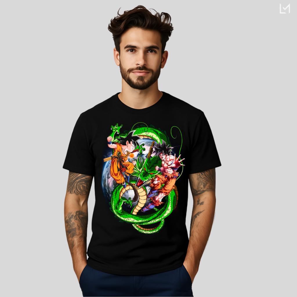 Dragon Ball Japan Animation Summer T-Shirt Leisure Sports Street Fitness Loose Comfortable Cotton Short Sleeves Men Women Top