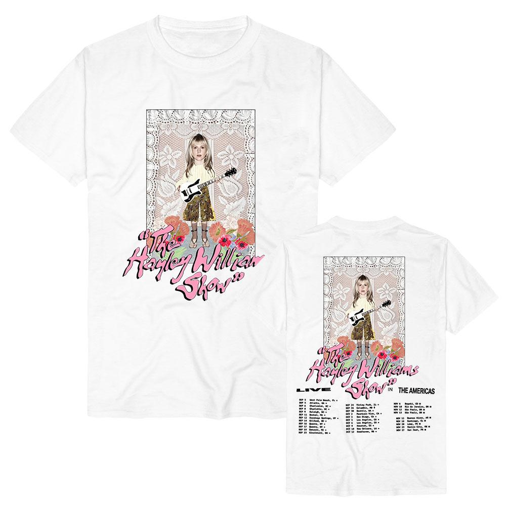 

Live in America The Hayley Williams Show T-shirt Summer Cotton O-neck Female Tshirts Graphic Tee Soft Short Sleeve Tees XS белый