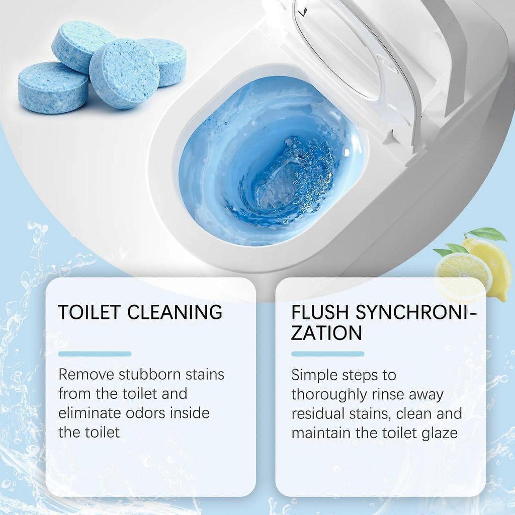 12pcs Household Toilet Cleaning Tablets - Reduces Dirt Buildup, Unblocks Drains, and Improves Glaze Finish for Daily Care