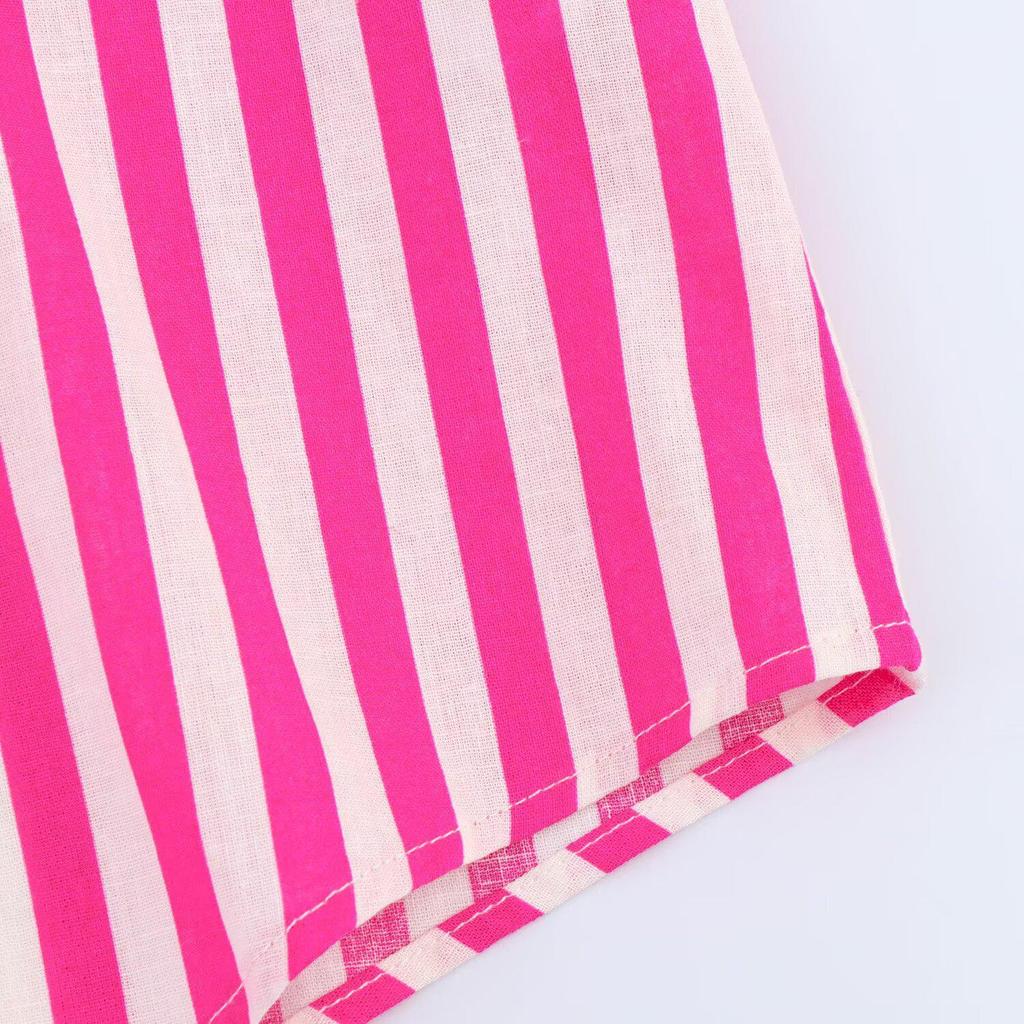 2025 Spring Women's Striped Long Sleeve Loose Shirt - European & American Style