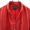 Ralph Lauren 90s Old Long Sleeve Button Down Shirt L Red Men's Used