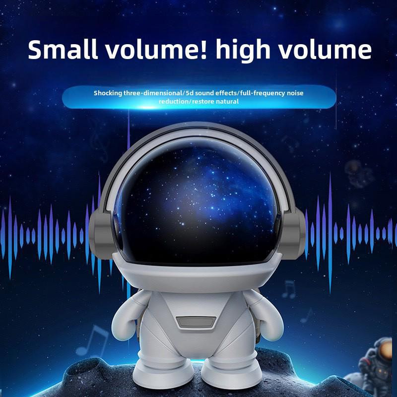 Astronaut Portable Wireless Bluetooth Speaker: Mini Creative Desktop Audio & Outdoor Subwoofer Gift