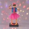Scary Animated Skeleton Band Decoration, Lighted Halloween Skeleton Prop with Sound for Haunted House, Holiday Party Decor