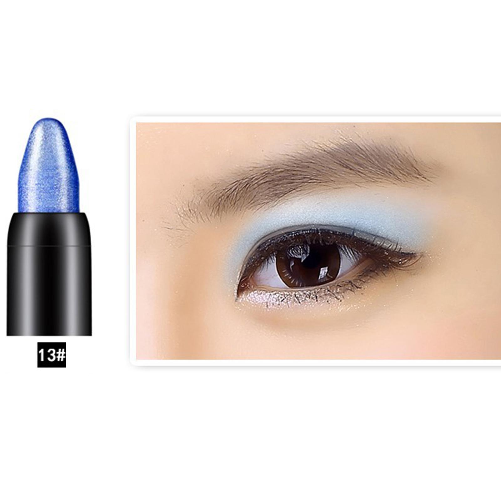 

Puntos Long Women Highlighter Eyeshadow Pencil Cosmetic Glitter Lasting Eyeliner Pen