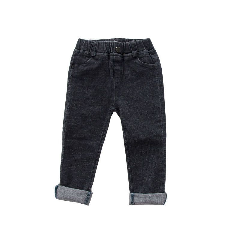 Baby Kids Spring Autumn Winter Thick Warm Jeans Fleece Boys Girls Casual Denim Pants Kids Children Trousers