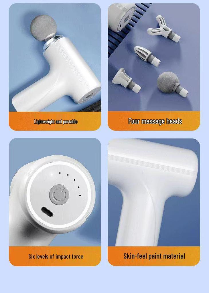 Portable Silent Mini Fascia Gun for Full Body Muscle Relaxation