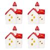 4 Pieces Christmas Lighting Sculptures Xmas Ornaments Handmade Collection Lamp