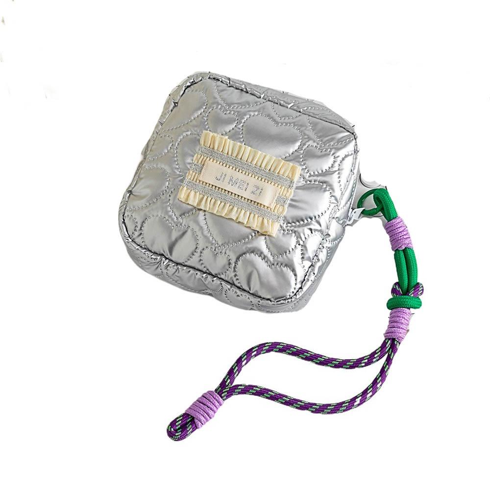 

Waterproof Square Cosmetic Pouch Large Capacity Coin Purse Sanitary Napkin Storage Bag Girls белый