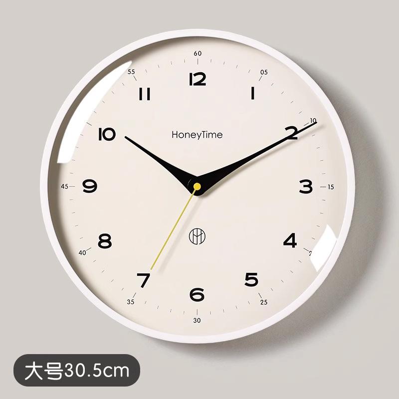 Clock Wall Clock Modern Simple Living Room Wall 1011 New Silent Clock Household Light Luxury Atmospheric Time Decoration