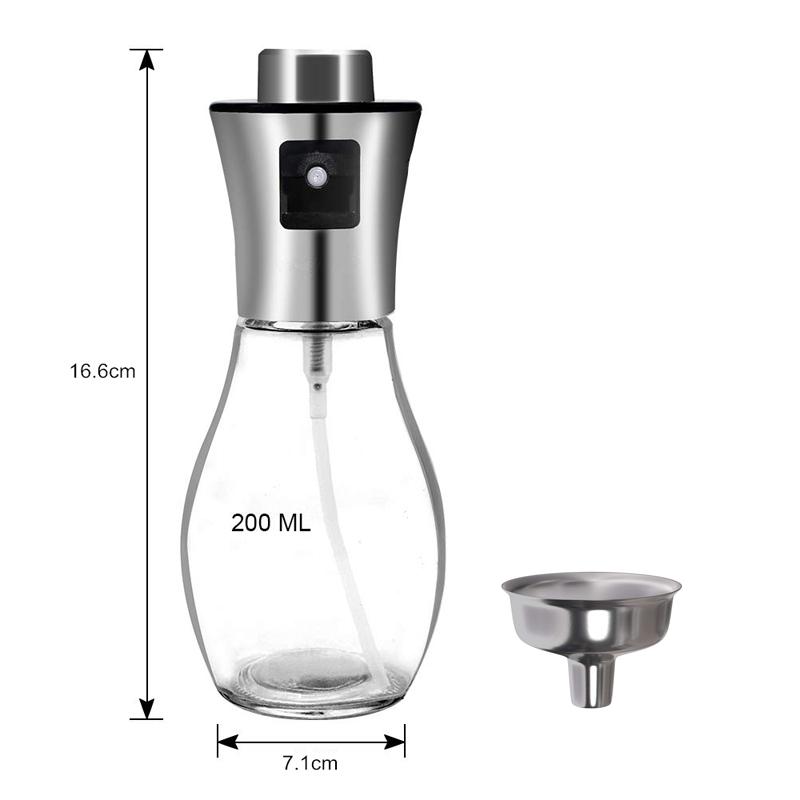 LMETJMA Oil Sprayer for Cooking Olive Oil Sprayer Mister with Funnel Olive Oil Spray Bottle for Salad BBQ Baking