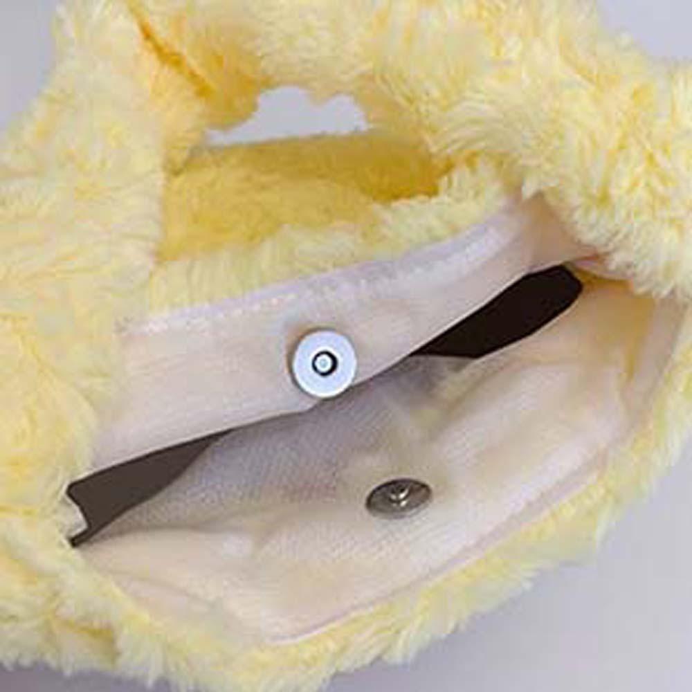 Embroidered Furry Handbag Plush Cartoon Storage Bag Shoulder Bag Capybara Bucket Bag  Travel