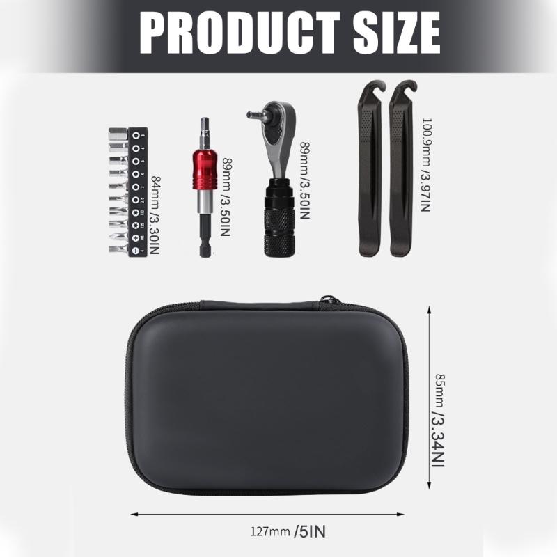 Multipurpose Ratcheting Wrenches Set Alloys Steel Construction Bike Repair Tool for Bicycles Maintenance