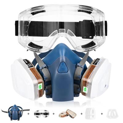 16in1 7502 Respirator Mask Protective Mask Industry Painting Spray Dust Gas Mask With 501 5N11 6001CN Chemcial Half Face Mask