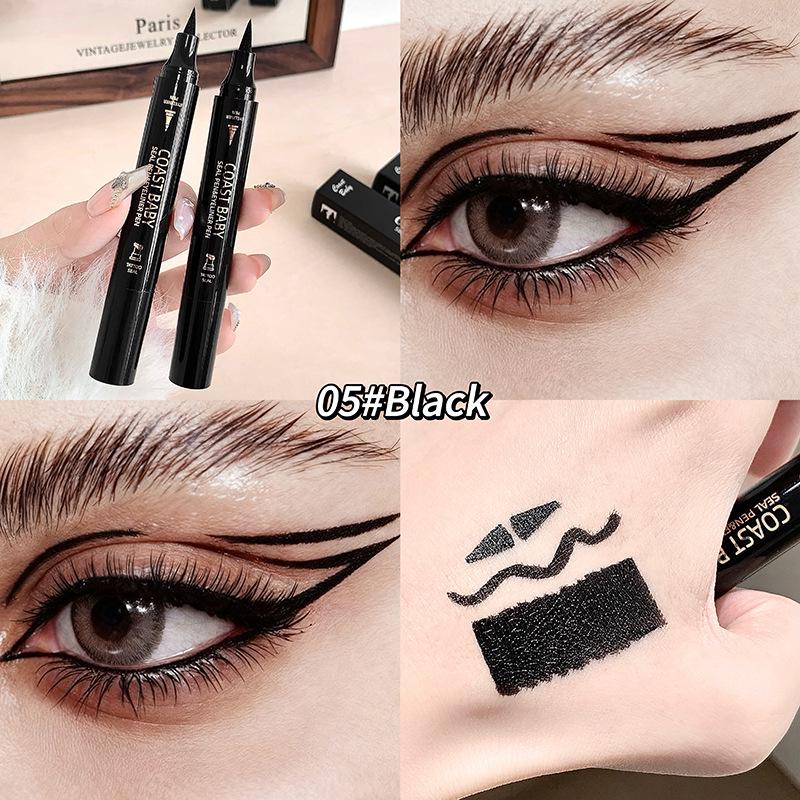 COAST BABY Dual-Ended Waterproof Quick-Dry Smudge-Proof Liquid Eyeliner Pen