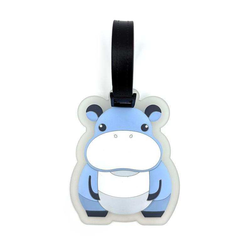 Creative luggage tags, dolphin and koala animal PVC luggage tags, hang tags, check-in tags, airplane travel anti loss, soft rubber luggage tags