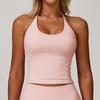 Guangzhou Zechuang Clothing Co., Ltd. Strap Hanging Neck Beauty Back Yoga Vest Strap Chest Pad Casual Tight Sports