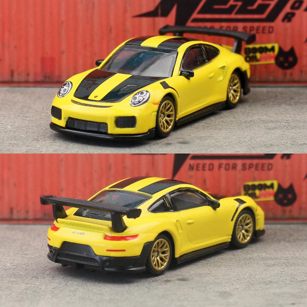 1/60 Porsche 911 GT2 RS Toy Car Model CCA MSZ 1:64 Diecast Miniature Free Wheels Collection Suitable for Hot Wheels Gift Kid