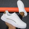 YRZL Weiße Freizeitschuhe für Herren Rutschfest Bequem Weiße Sneaker Leichtgewicht Gehen Damen Skateboard Schuhe Mann