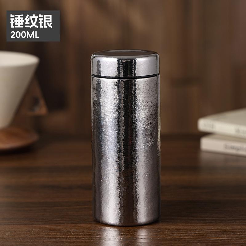 Fashion light luxury pure titanium thermos cup mini compact portable pocket cup men's business gift cup